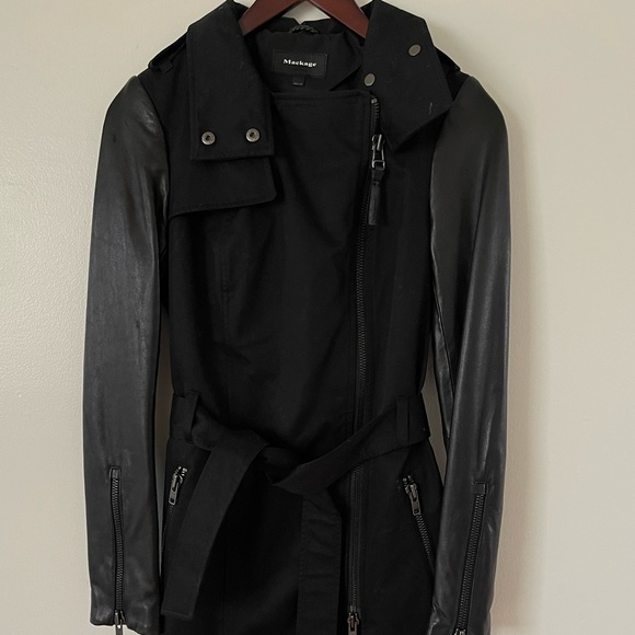 Mackage Jackets & Blazers - Mackage Trench Coat with Leather Sleeves